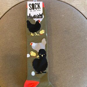 Knee-high chicken socks